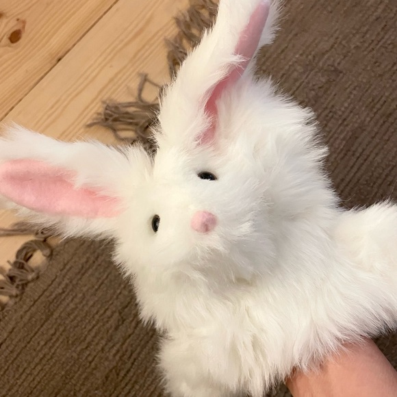 Little White Bunny Hand Puppet NWOT - Picture 13 of 14